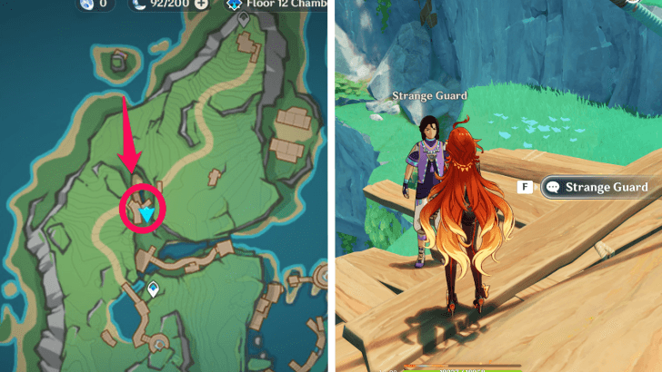 Genshin Impact - Ayar Heroes Cup Walkthrough Strange Guard Location