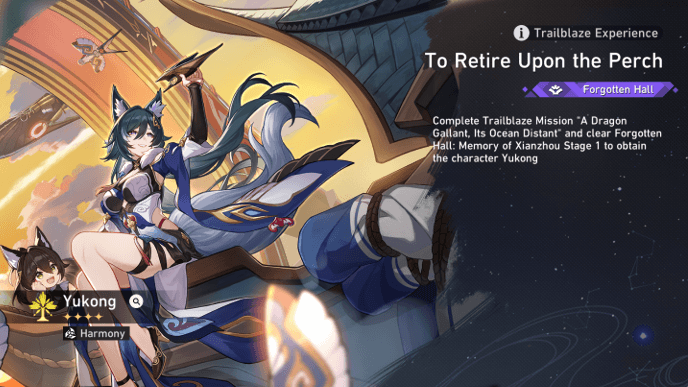 Honkai Star Rail - To Retire Upon the Perch Yukong