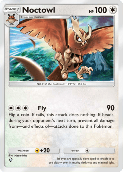 Pokemon TCG Pocket - A4 141 Noctowl