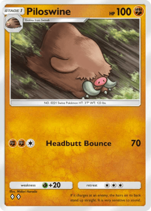 Pokemon TCG Pocket - A4 097 Piloswine