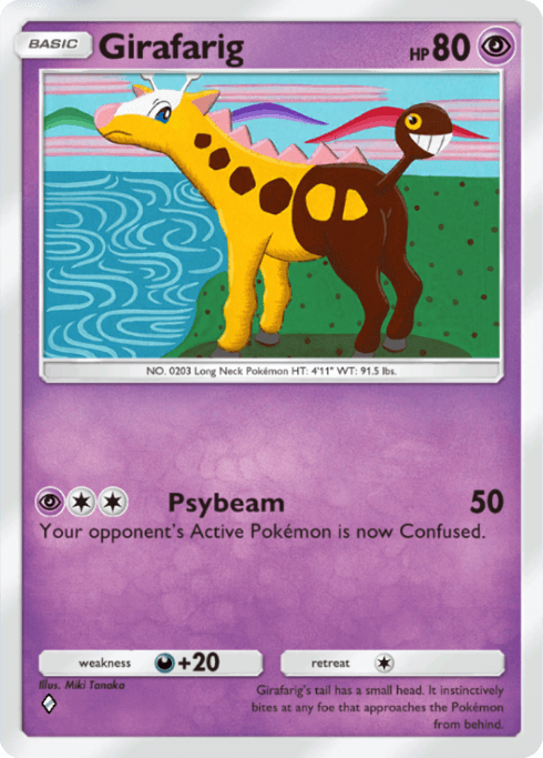 Pokemon TCG Pocket - A4 087 Girafarig