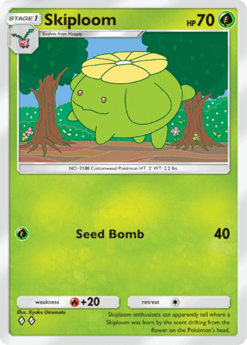 Pokemon TCG Pocket - A4 014 Skiploom