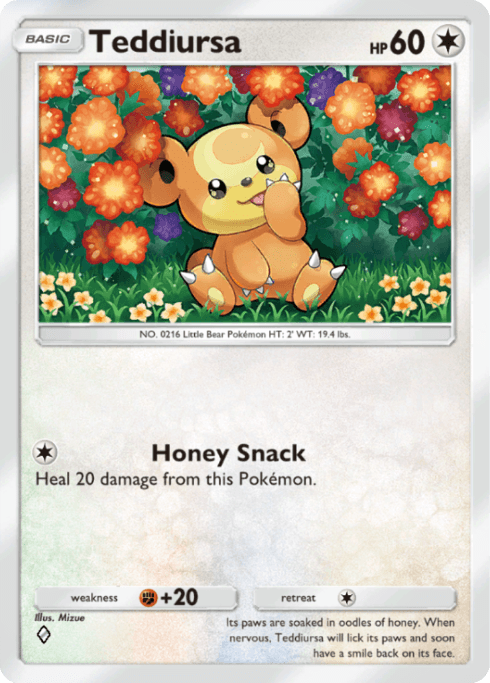 Pokemon TCG Pocket - A4 145 Teddiursa