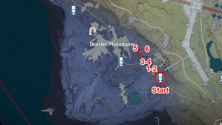 Wuthering Waves Border Mountains Diggy Duggy Locations