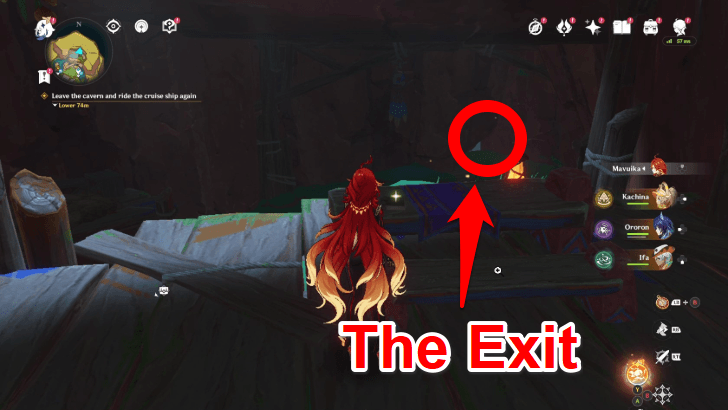 Genshin - Leave the cavern and ride the cruise ship again.png
