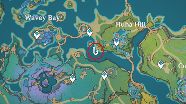 Genshin - Floral Fighting Rapidfish Location 4