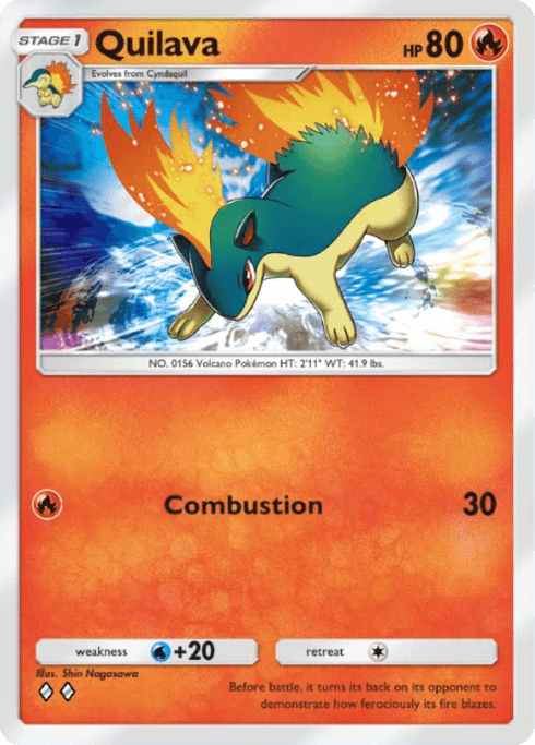 Pokemon TCG Pocket - A4 028 Quilava