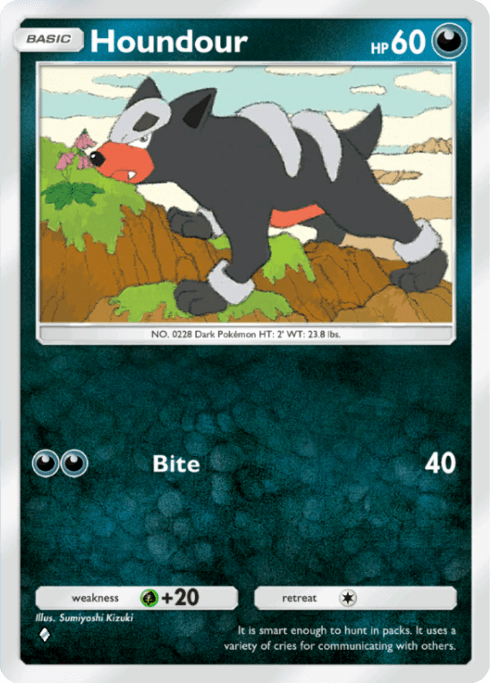 Pokemon TCG Pocket - A4 117 Houndour