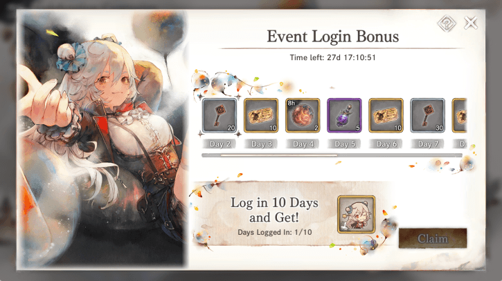 Ringmaster Cordie Event Login Bonus