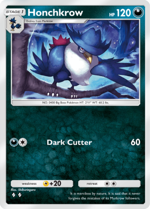 Pokemon TCG Pocket - A4 114 Honchkrow