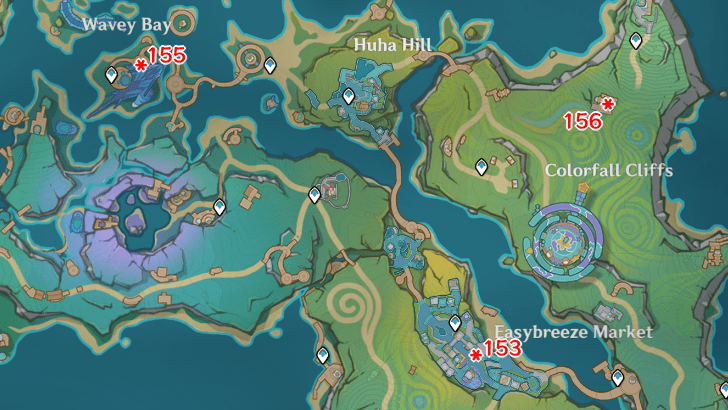 Genshin - 5.8 Spincrystal Locations 153, 155, 156