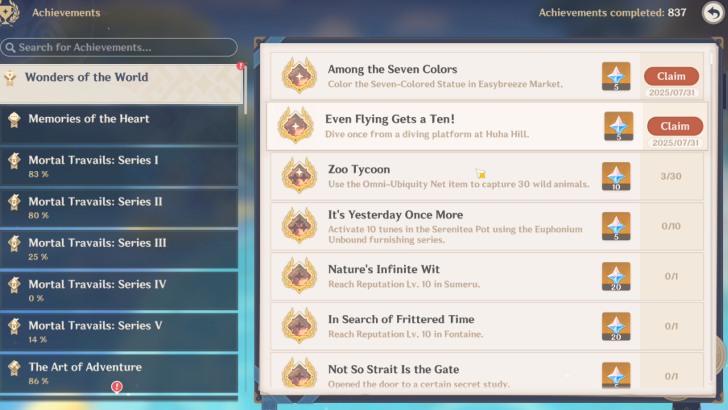 Even Flying Gets a Ten! Achievement