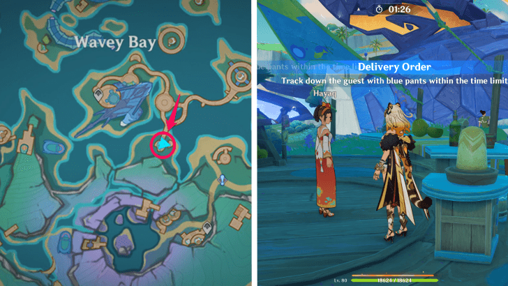 Genshin - Hayaq Challenge Location