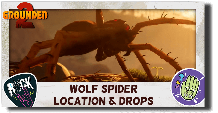 Grounded 2 Wolf Spider Location and Drops