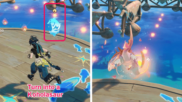 Turn Into a Koholasaur