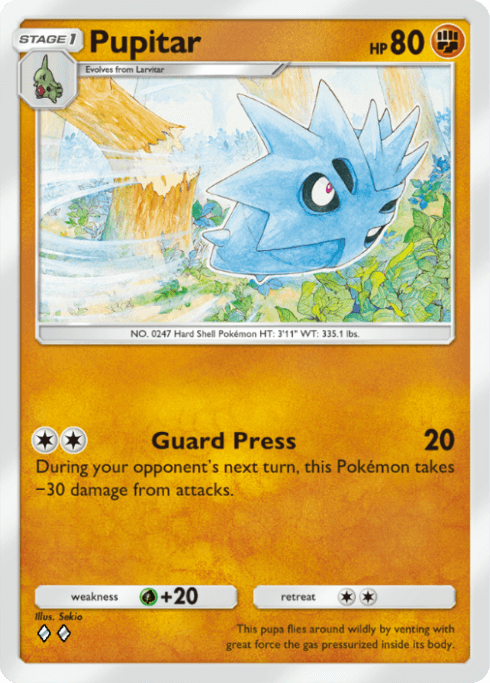 Pokemon TCG Pocket - A4 104 Pupitar