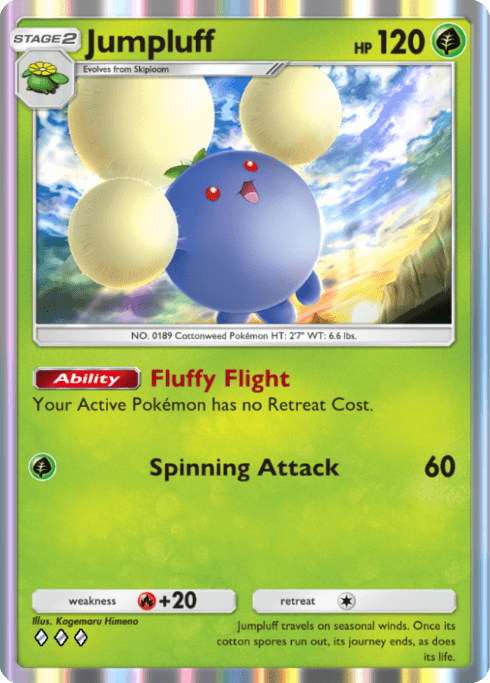 Pokemon TCG Pocket - A4 015 Jumpluff