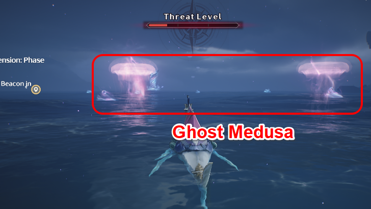 Wuthering Waves Sail Near a Ghost Medusa