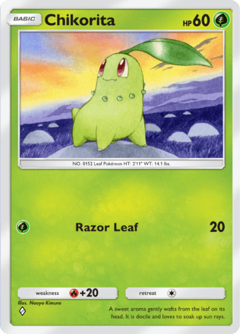 Pokemon TCG Pocket - A4 008 Chikorita