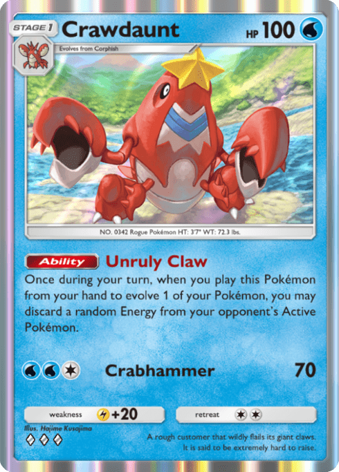 Pokemon TCG Pocket - A4 061 Crawdaunt