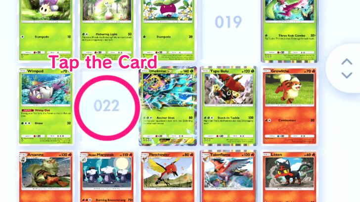 Choose Card for Wishlist