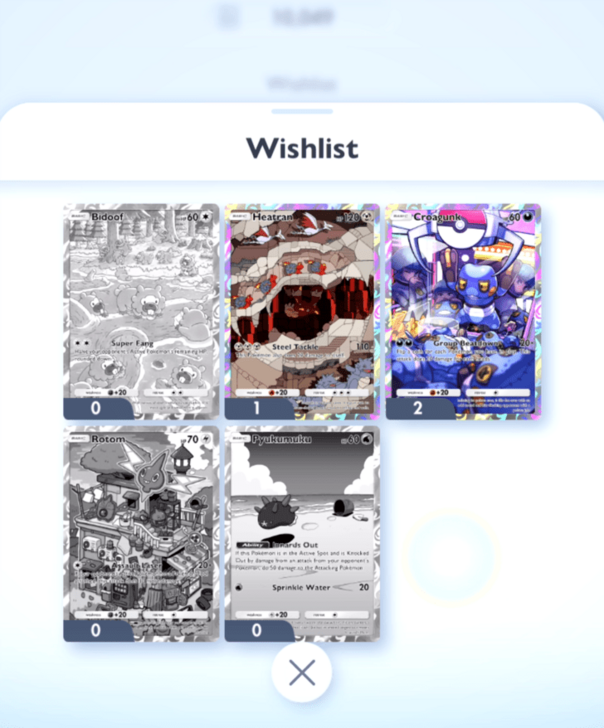 Pokemon TCG Pocket - Complete Wishlist.png