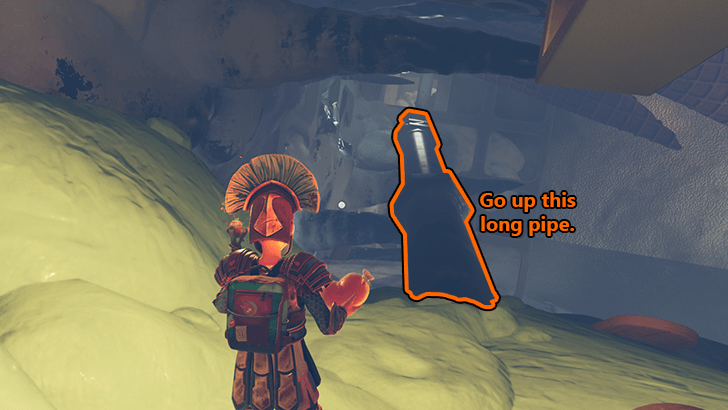 Cross the Pipe to Reach the Rotor Room