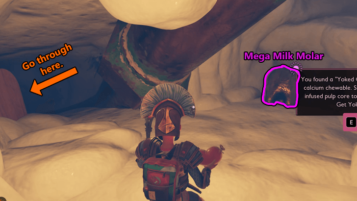 Hidden Passage Opposite the Mega Milk Molar