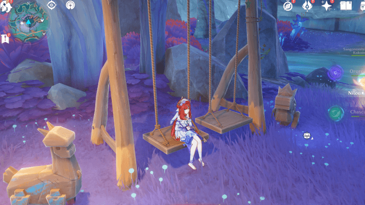 Genshin Impact - Wavey Bay Luxurious Chest Sit on Swing