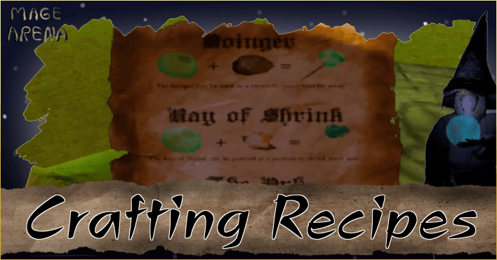 Mage Arena All Crafting Recipes
