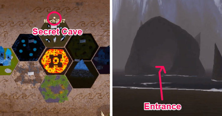 Secret Cave Location
