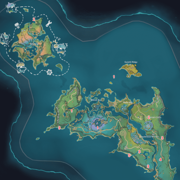 Genshin - 5.8 Saurian Map Location