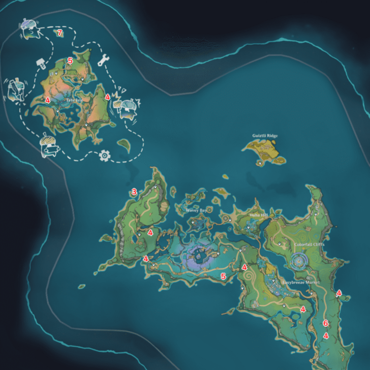 Genshin - 5.8 Sauroform Tribal Warriors Map Location