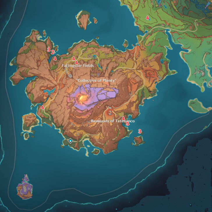 Genshin - 5.5 Atocpan Sauroform Warrior Locations