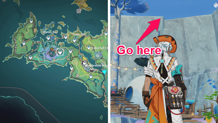 Genshin - Go to the place indicated in the photograph