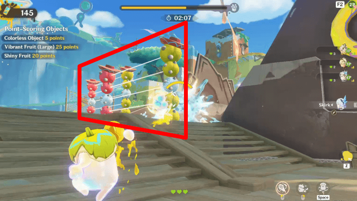 Color the Laser Fruits