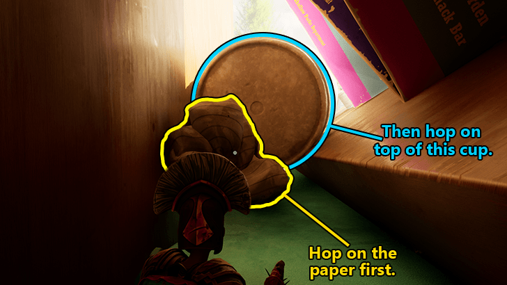 Paper and Cup Jump Up