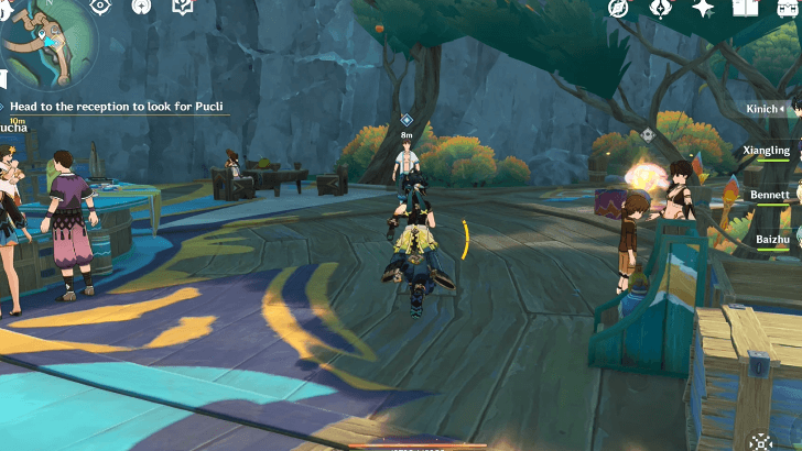 Genshin - Head to the Reception to Look for Pucli