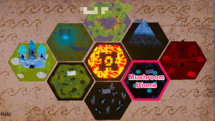Mage Arena - Mushroom Biome Map Location