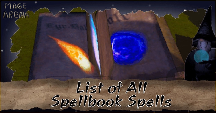 Mage Arena List of All Spellbook Spells