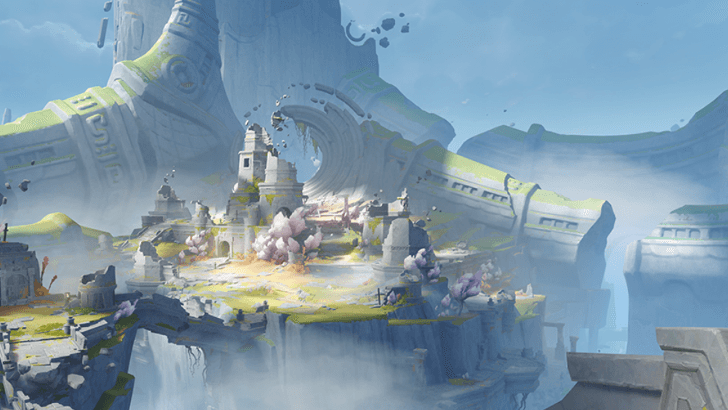 Genshin - Natlan Viewpoint - The Unfinished Ashen City