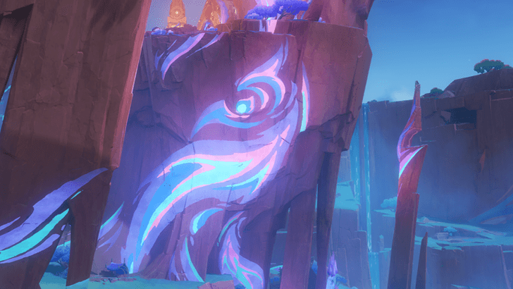 Genshin - Natlan Viewpoint - Great Nightspirit Graffiti