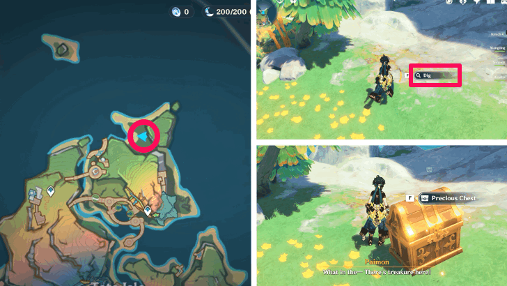 Dreamy Paititi Secret Chest Location