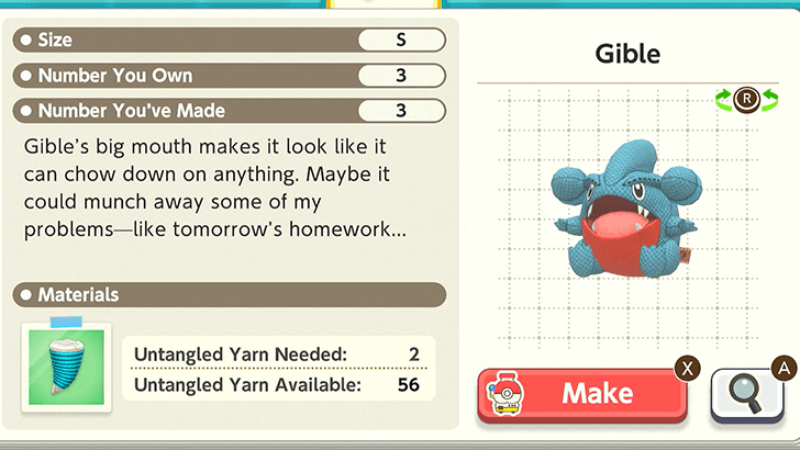Gible Plush Catalog
