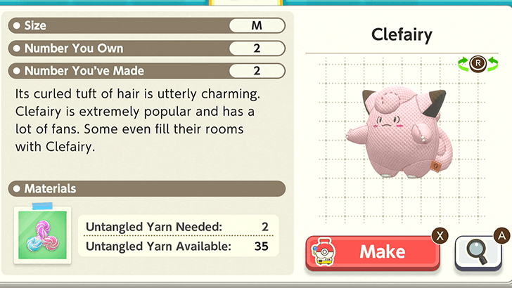 Clefairy Plush Catalog