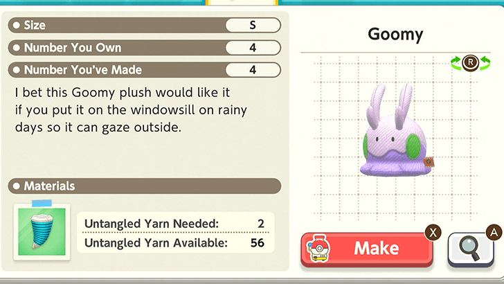 Goomy Plush Catalog