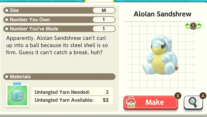 Alolan Sandshrew Plush Catalog