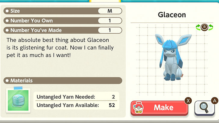Glaceon Plush Catalog