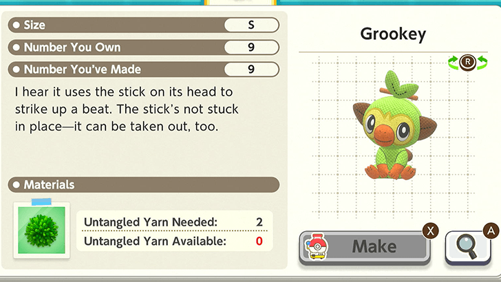 Grookey Plush Catalog