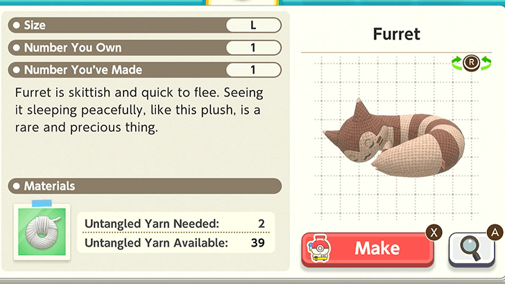 Furret Plush Catalog